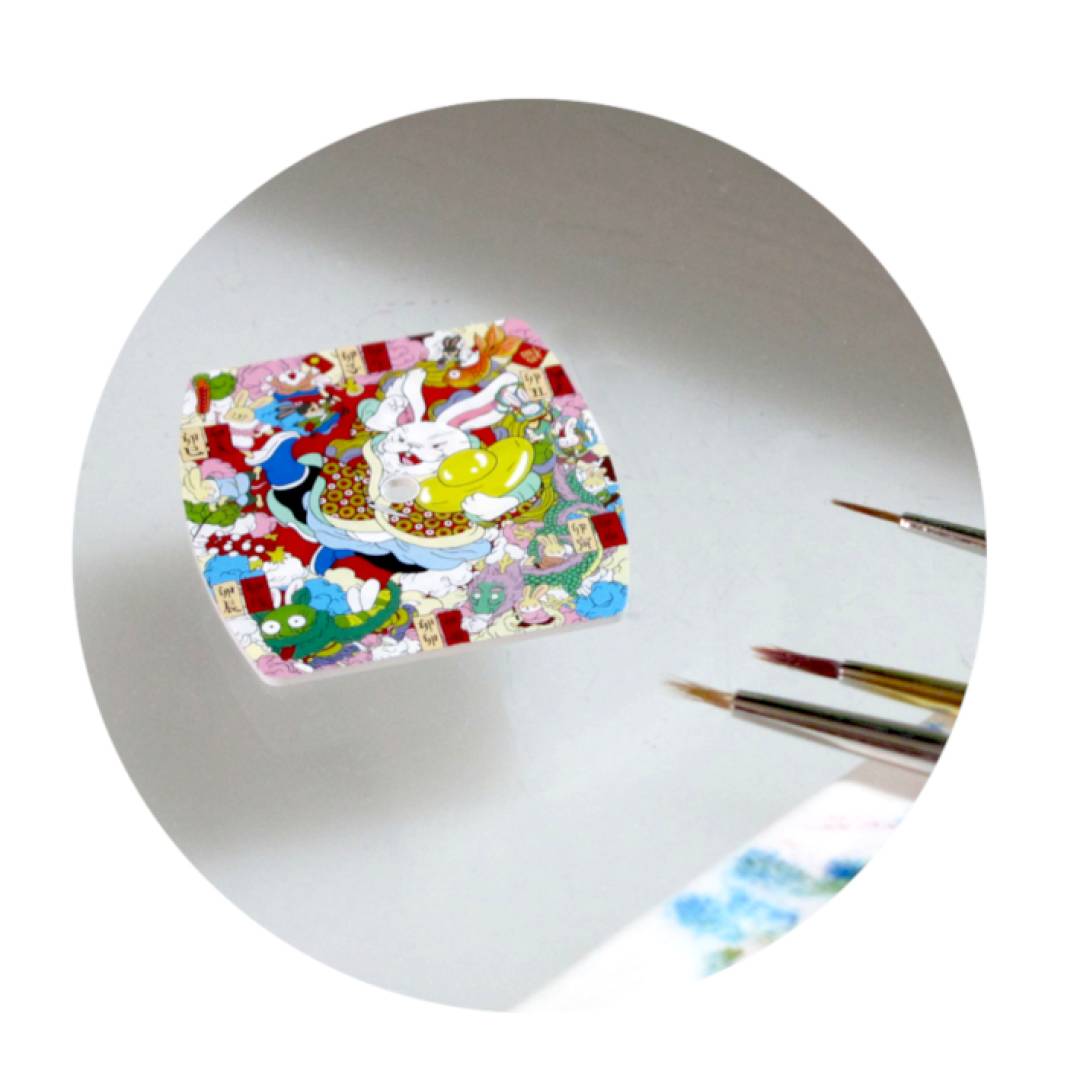 Micro-peinture sur verre saphir pour Hublot / Manufacto